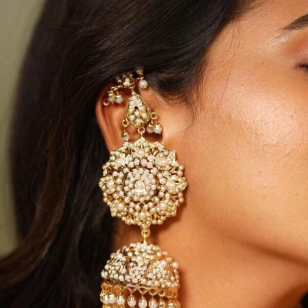 Moti Bahaar Over-sized Jhumkaas